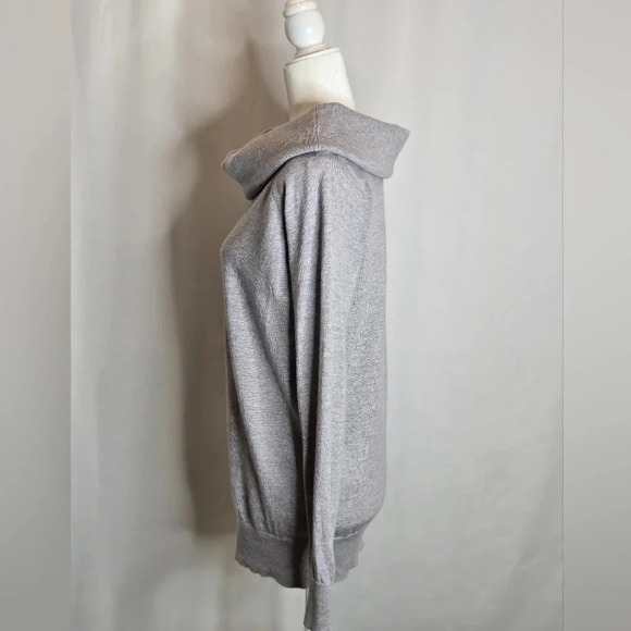 Wilfred Free Merino Wool Cowl Neck Pullover Sweater Grey Size M - Picture 2 of 7